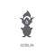 Goblin icon. Trendy Goblin logo concept on white background from