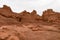 Goblin Valley - Scenic view on unique eroded sandstone hoodoo rock formations at Goblin Valley State Park, Utah, USA