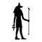 God Anubis egypt egyptian silhouette ancient egypt