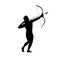 God Apollon archer silhouette ancient mythology fantasy