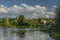 God blessing pond in Kynsperk nad Ohri town in west Bohemia