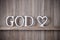 God Christian Love Wood Background