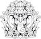 God elephant Ganesha, illustration