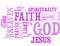 God Faith Word Cloud