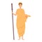 God myth icon cartoon vector. Greek athena