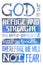 God is our refuge and strength Psalm 46:1-2 - Poster with Bible text quotation