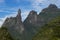 God`s finger landscape, Rio de Janeiro state mountains. Located near the town of Teresopolis, Brazil, South America.