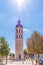 God`s shine like an angel blessing on Bell Tower of Charity near The Place Bellecour