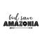 God save Amazonia - T shirt design idea with saying.