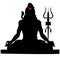 god shiva sitting pose design .god shiva sitting pose design .