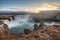 The Godafoss Icelandic: waterfall of the gods is a famous waterfall in Iceland