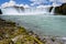 Godafoss waterfall The greatest and most magnificent in northern Iceland The summer season