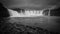 Godafoss waterfall in Iceland - Black and White