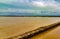 Godavari flood waters flows on the bridge in p. Gannavaram ,Andhrapradesh,India