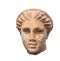 Goddess Artemis head, ancient Greek sculpture.