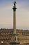 Goddess Concordia on top of the King Wilhelm Jubilee Column Victory Column in the city center, Stuttgart, Germany