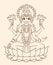 Goddess Lakshmi - brings wealth and prosperity.