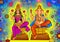 Goddess Lakshmi and Lord Ganesha for Diwali prayer