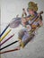 Goddess Sarasvati Colored Pencil Drawings