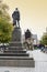 The Godley Statue situated in front of the Christchurch Cathedral at the Cathedral Square as a commemoration to John Robert Godley