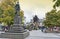 The Godley Statue situated in front of the Christchurch Cathedral at the Cathedral Square as a commemoration to John Robert Godley