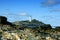 Godrevy Lighthouse was built in 1858â€“1859 on Godrevy Island in St Ives Bay, Cornwall.
