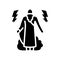 gods ancient greece glyph icon vector illustration