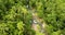 Gods eye view shot of Tiered level waterfalls in Siquijor, Philippines.