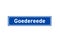 Goedereede isolated Dutch place name sign. City sign from the Netherlands.