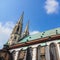 Goerlitz, Saxony, Germany: close-up of the St. Peter and Paul church