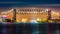 Goethals Bridge and Arthur Kill Lift bridge by night