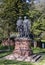 Goethe and Schiller statue in the garden of San Francisco Presidio park