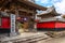 Goganji Temple (Red Wall Temple) established by the daimyo Kuroda Yoshitaka and founded by the
