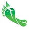 Gogreen footprint green leaves