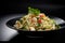 Goi Ga - a flavorful chicken salad made with cabbage, herbs, and a spicy, AI generartive