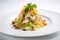 Goi Ga - a flavorful chicken salad made with cabbage, herbs, and a spicy, AI generartive