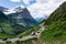 Going-to-the-Sun road in Glacier National Park, USA
