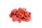 Goji berry. A heap of goji berries isolated on a white background. Goji berry is Chinese herb.