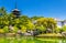 Goju-no-to five-storied pagoda above Sarusawa-ike Pond in Nara