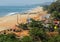 Gokarna Main beach,stretching into distance,elevated viewpoint,Karnataka,India