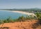 Gokarna main beach,view from cliff top,Karnataka,southwest India