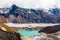 Gokyo lake Ngozumpa glacier view from Renjo La pass Nepal.