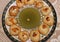 Gol gappe with spicy mint water