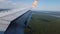 Gol Linhas Airlines Boing 737 Airplane Flying Above Iguazu River and Rainforest