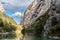 Gola del Furlo, a narrow gorge formed by the river Candigliano in the province of Pesaro-Urbino along the old via Flaminia route