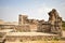 Golconda Fort Ruined Walls in India Area Background stock photograph