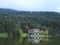 Golcuk National Park Bolu Turkey. Autumn wooden Lake house inside forest in Bolu Golcuk National Park