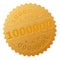 Gold 1000000 Medal Stamp