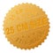 Gold 25 CM SIZE Medal Stamp