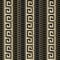 Gold 3d greek key meander borders seamless pattern. Grid lattice ornamental vector background. Lace textured ornament. Decorative